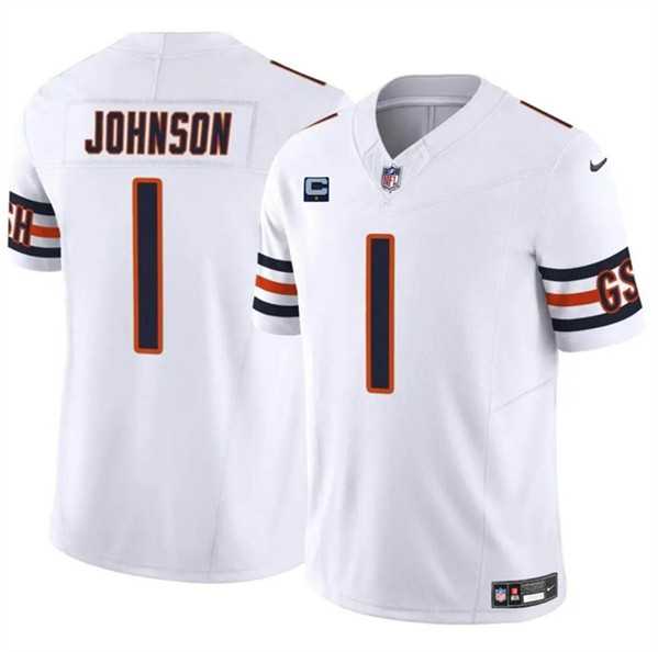Men & Women & Youth Chicago Bears #1 Jaylon Johnson White 2024 F.U.S.E. With 1-star C Patch Vapor Untouchable Limited Stitched Jersey,We sell and wholesale Men & Women & Youth Chicago Bears #1 Jaylon Johnson White 2024 F.U.S.E. With 1-star C Patch Vapor Untouchable Limited Stitched Jersey on line form chian!